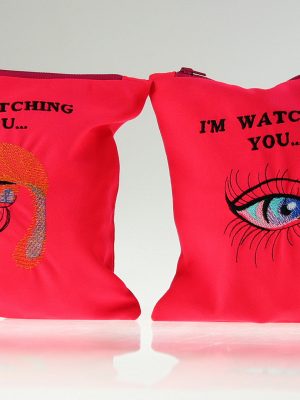 Kosmetyczka  haftowana I’m watching You – oczy