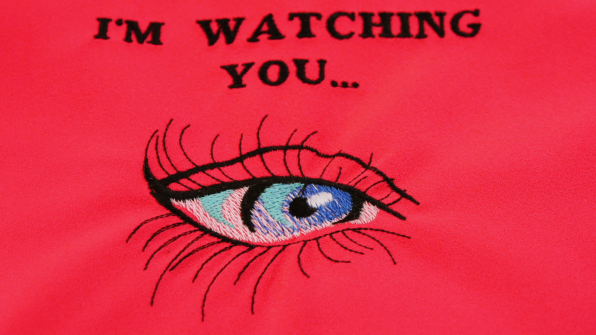 Kosmetyczka haftowana I’m watching You - oczy - obrazek 12