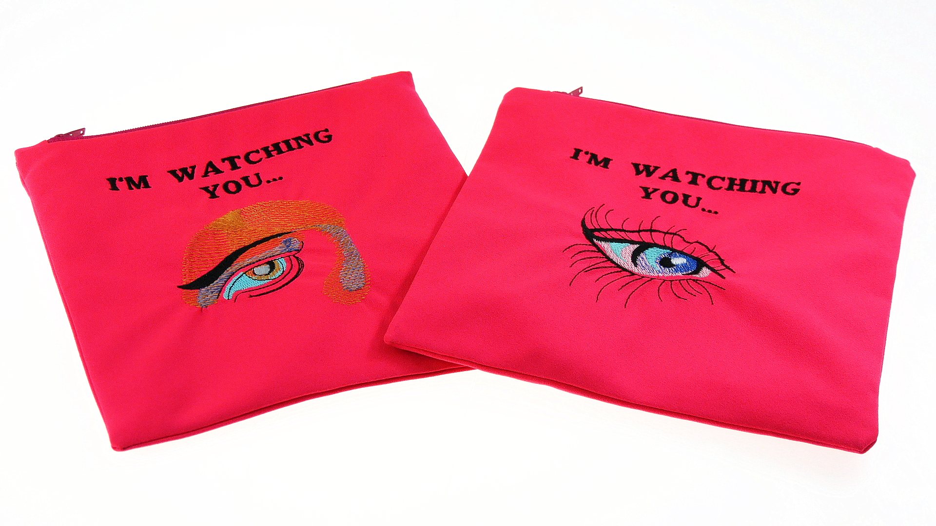 Kosmetyczka haftowana I’m watching You - oczy - obrazek 4