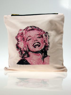 Kosmetyczka haftowana ŻAKARDOWA MARYLIN MONROE Twarz Kobiety