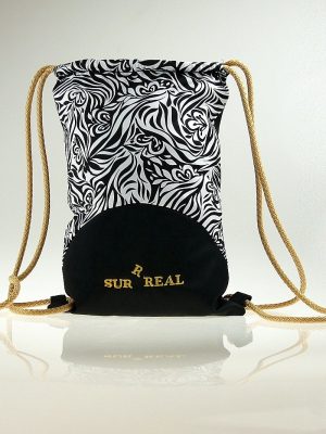 Plecak elegancki wzorzysty worek print ZEBRA SHOPPER BAG