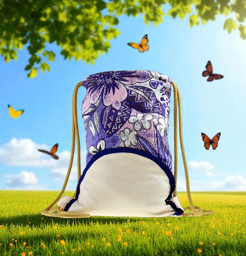 Plecak Shopper bag - KOMIKS KWIATY boho - obrazek 9