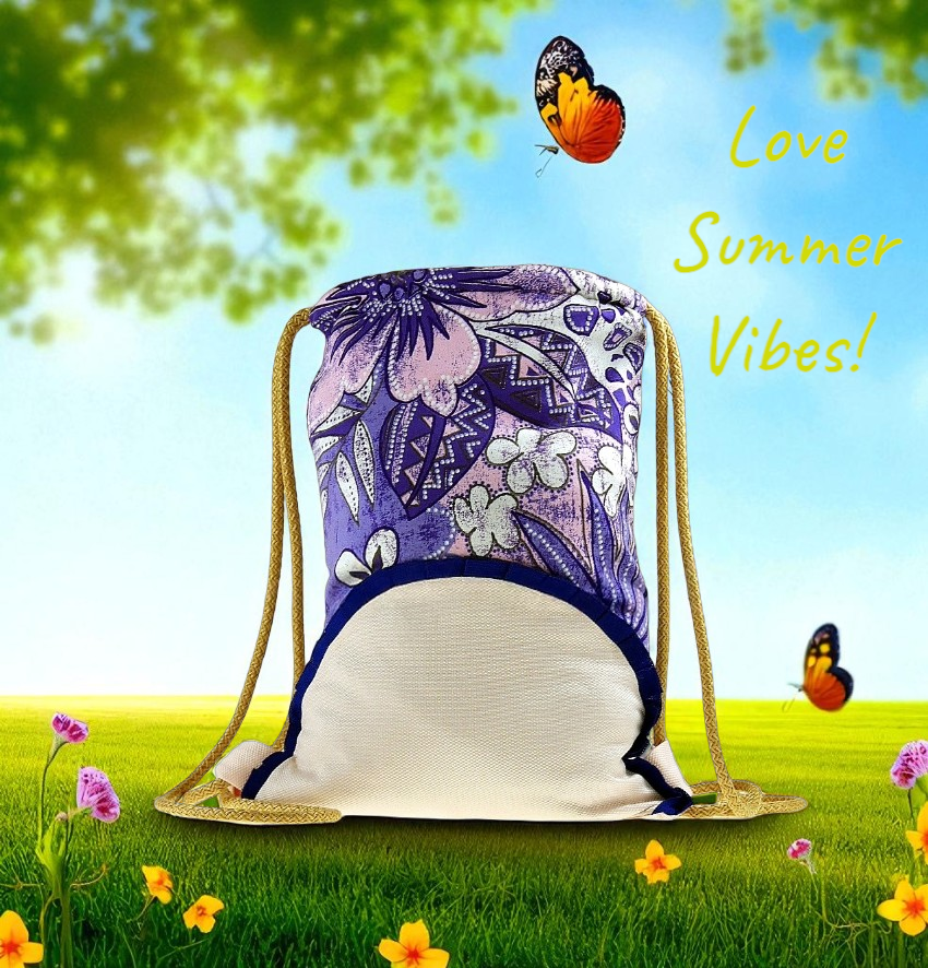 Plecak Shopper bag - KOMIKS KWIATY boho - obrazek 8